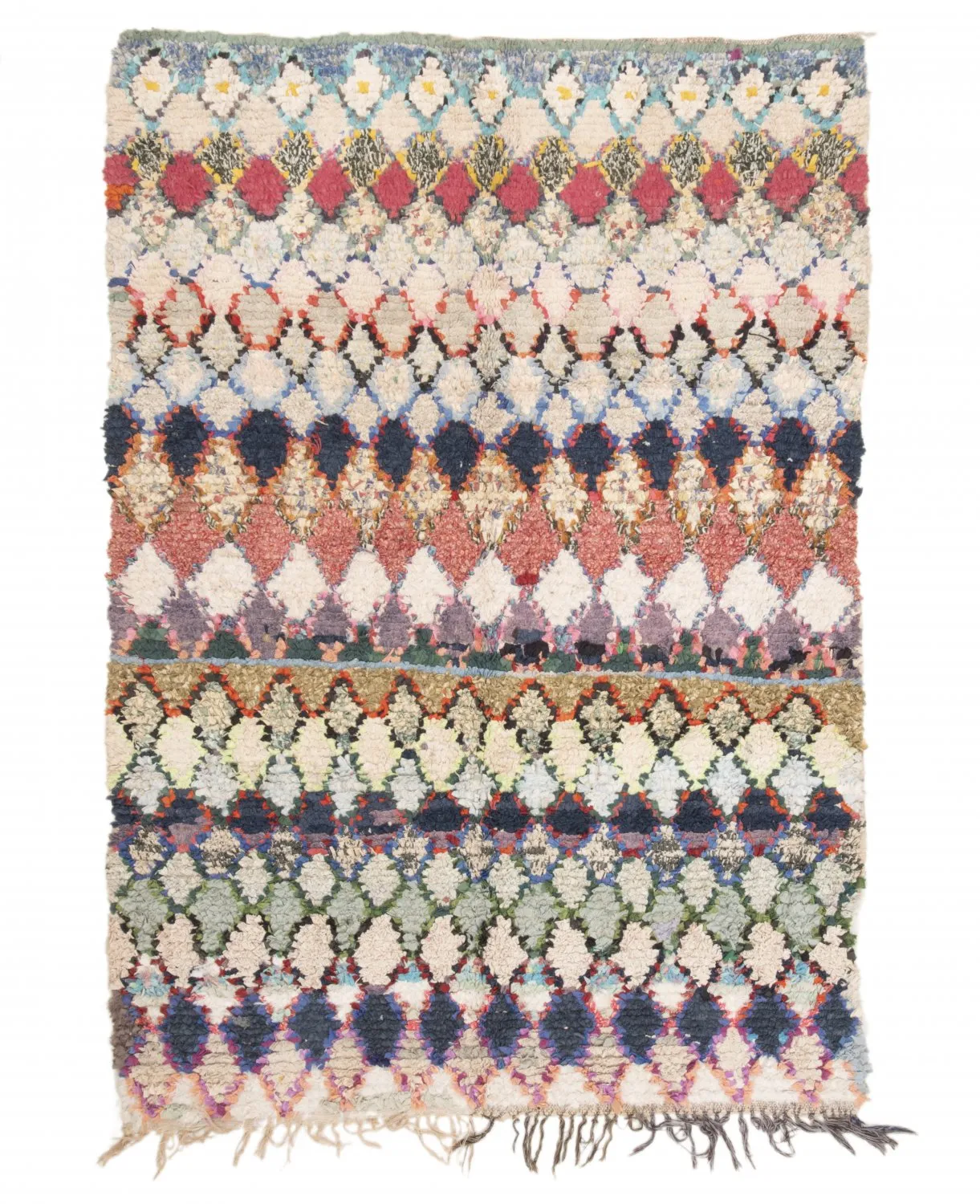 Berberyjskie Dywany Boucherouite Z Maroka 210 x 140 cm