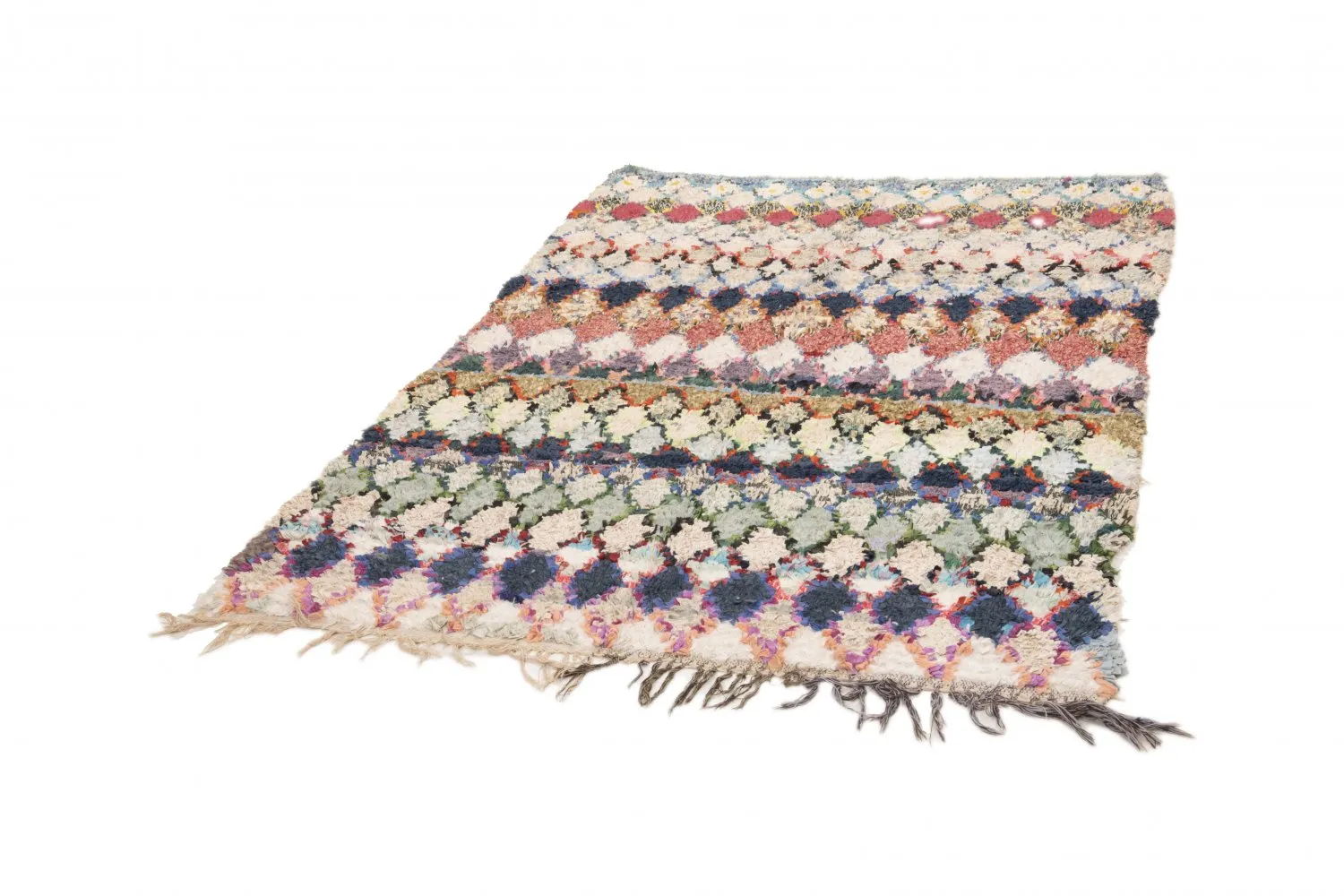 Berberyjskie Dywany Boucherouite Z Maroka 210 x 140 cm