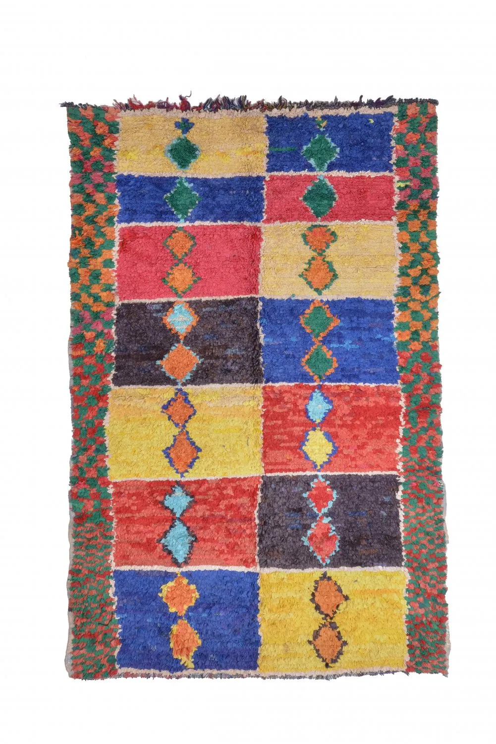 Berberyjskie Dywany Boucherouite Z Maroka 255 x 160 cm