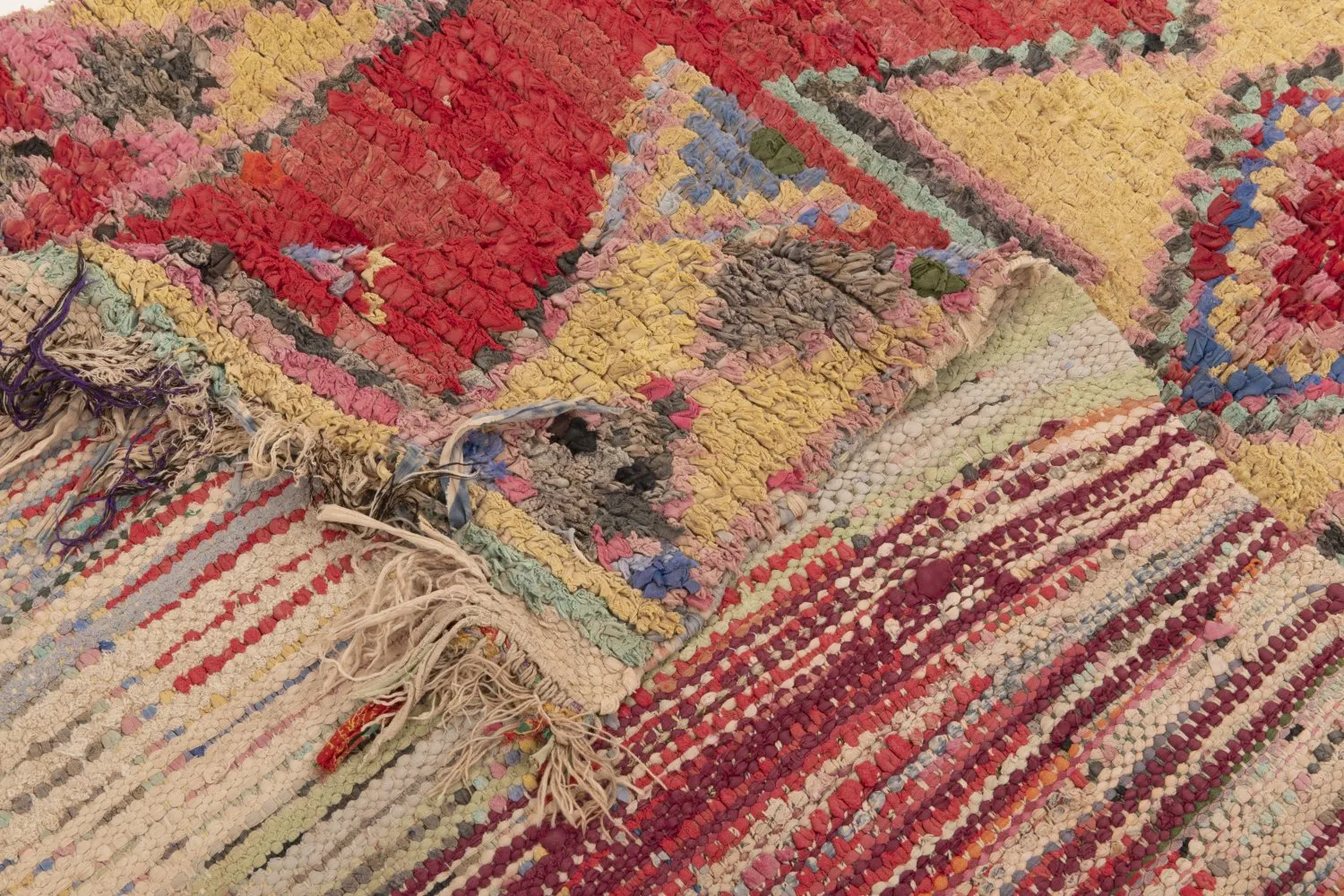 Berberyjskie Dywany Boucherouite Z Maroka 300 x 120 cm