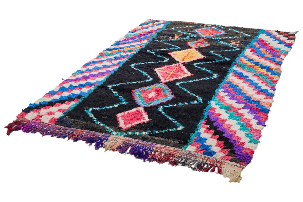 Berberyjskie Dywany Boucherouite Z Maroka 250 x 155 cm