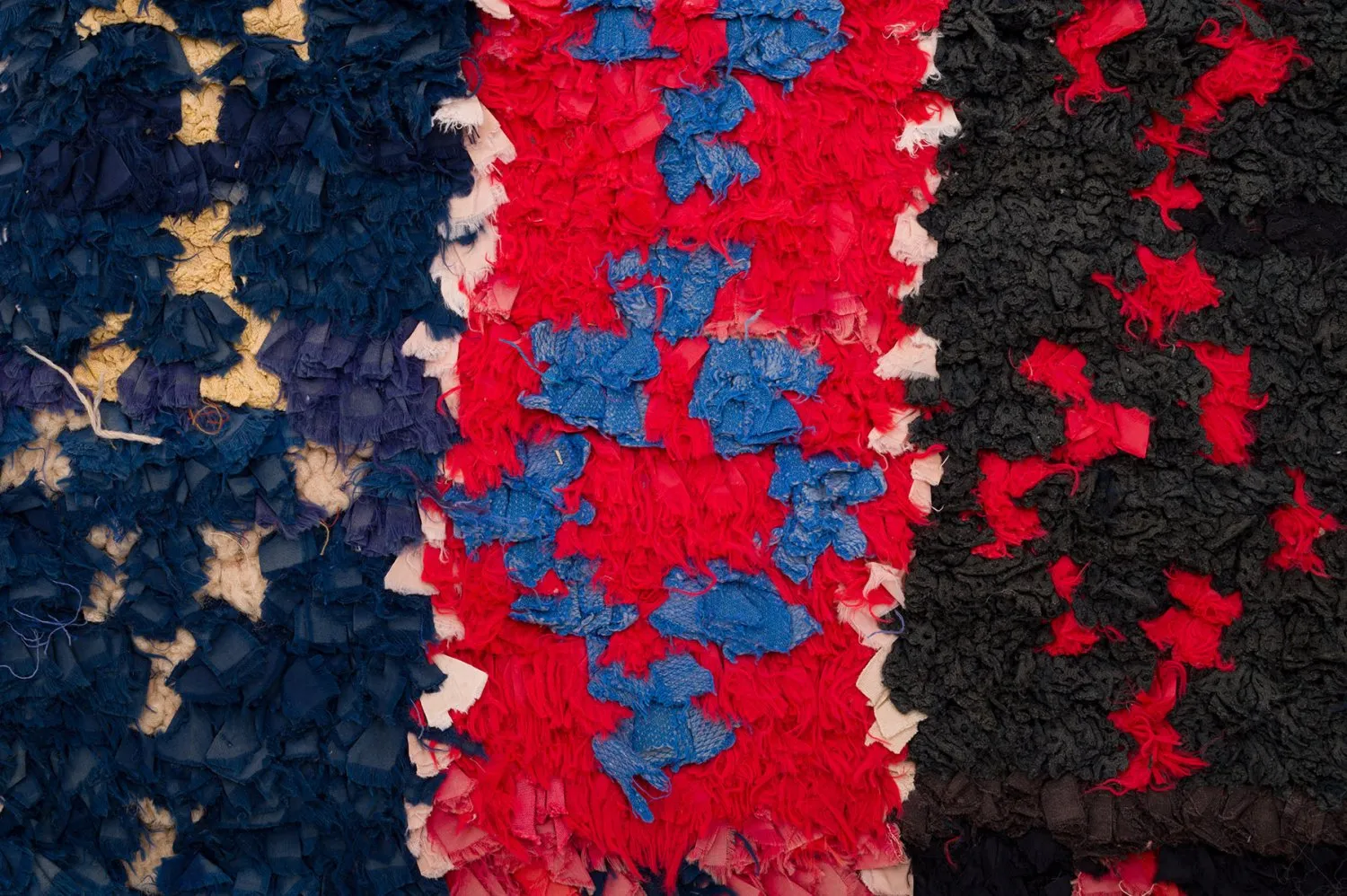 Berberyjskie Dywany Boucherouite Z Maroka 135 x 205 cm