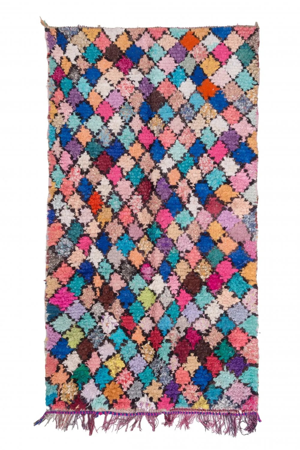 Berberyjskie Dywany Boucherouite Z Marokaa 255 x 135 cm