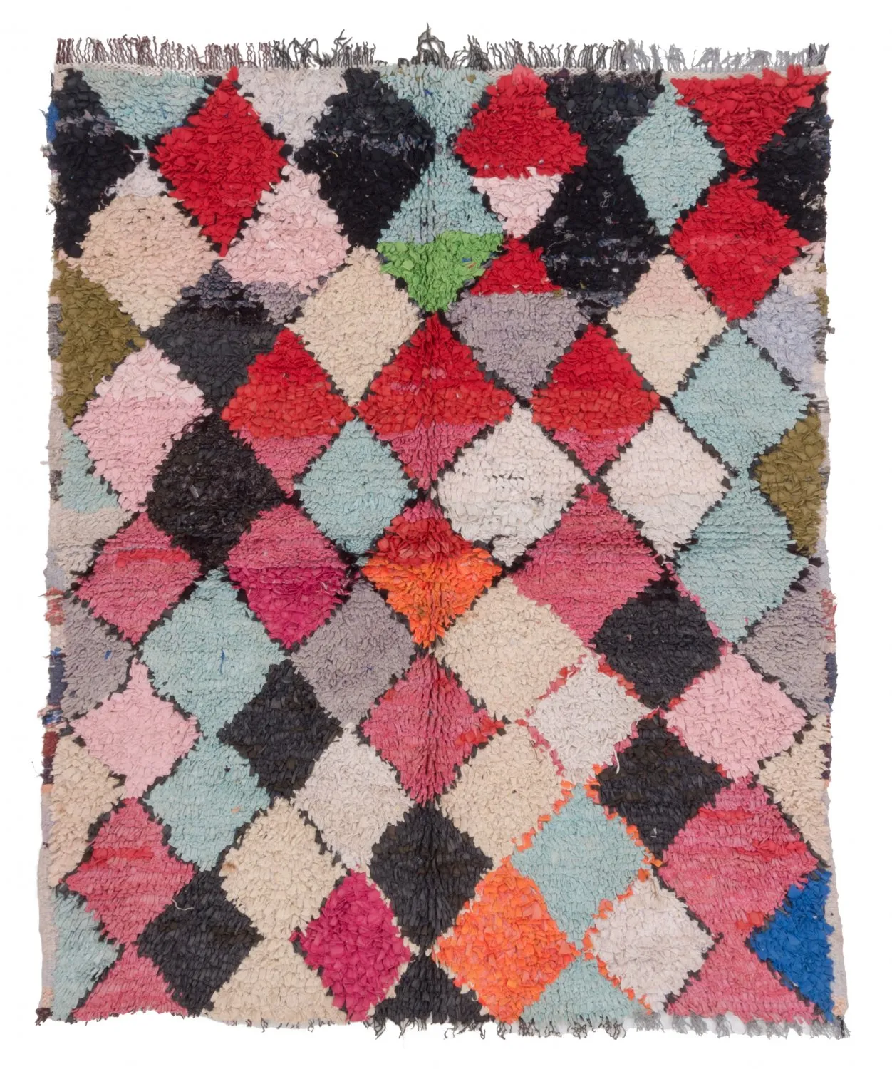 Berberyjskie Dywany Boucherouite Z Maroka 150 x 120 cm