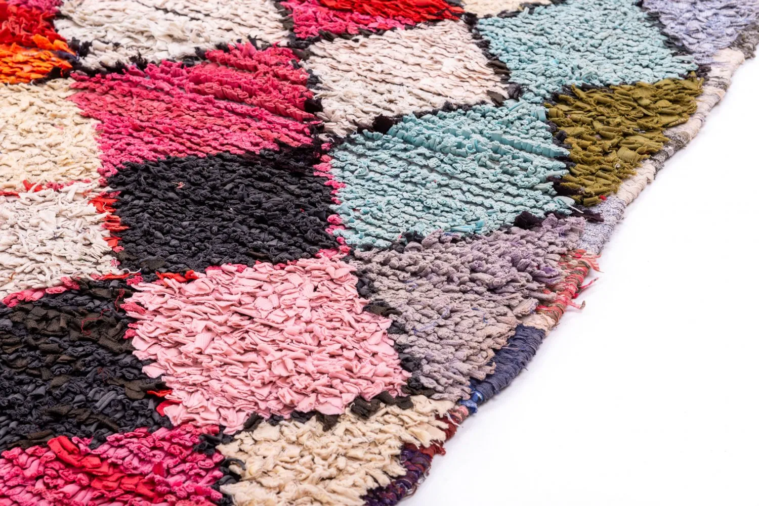 Berberyjskie Dywany Boucherouite Z Maroka 150 x 120 cm