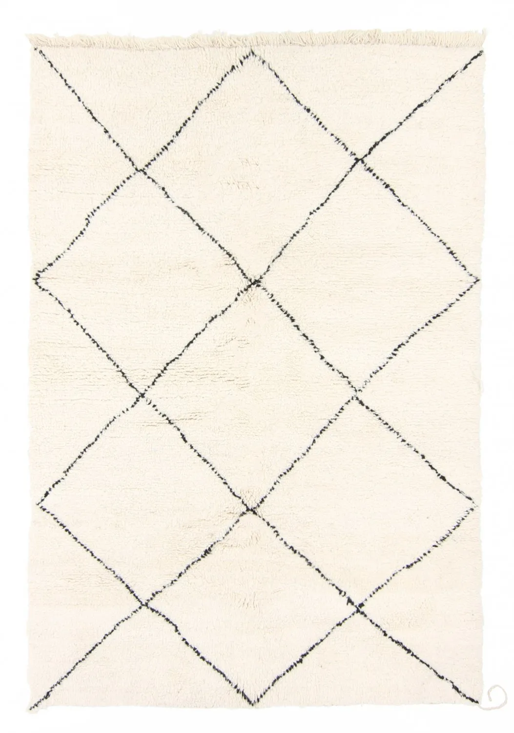 Berberyjskie Dywany Beni Ourain z Maroka 235 x 160 cm