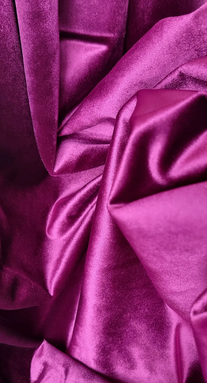 Zasłony - Aksamitne zasłony Marlyn (fuchsia)