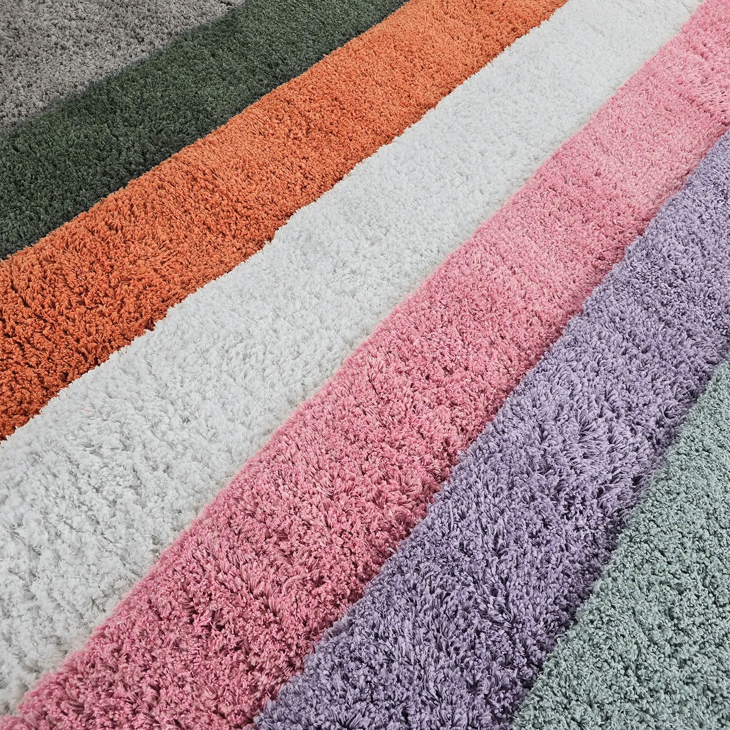 Dywany shaggy - Combarro Solid Cotton Shaggy (jasnofioletowy)