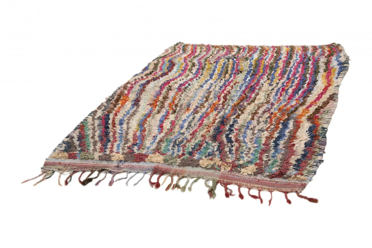 Berberyjskie Dywany Boucherouite Z Maroka 195 x 150 cm
