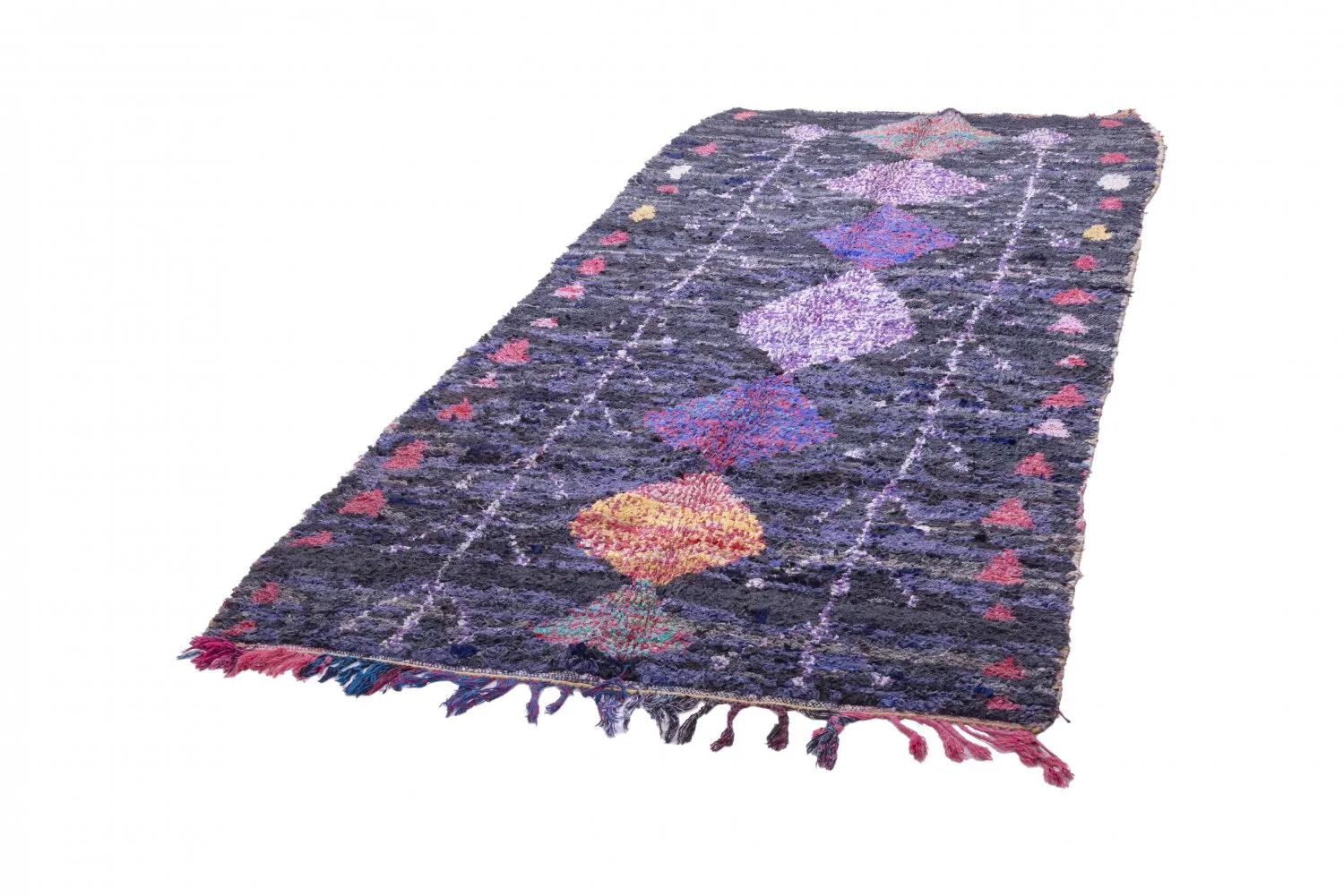 Berberyjskie Dywany Boucherouite Z Maroka 285 x 135 cm
