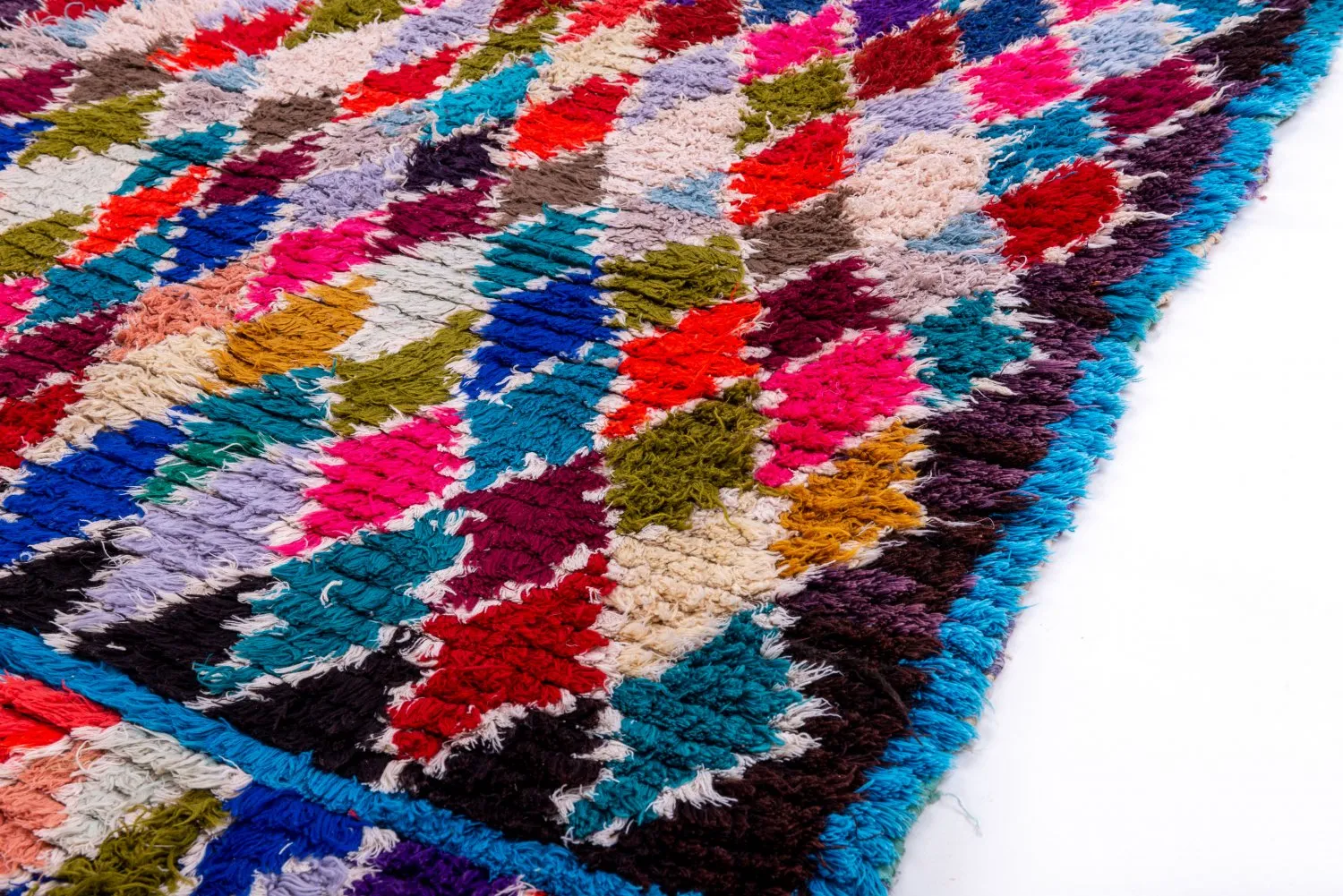 Berberyjskie Dywany Boucherouite Z Maroka 225 x 105 cm