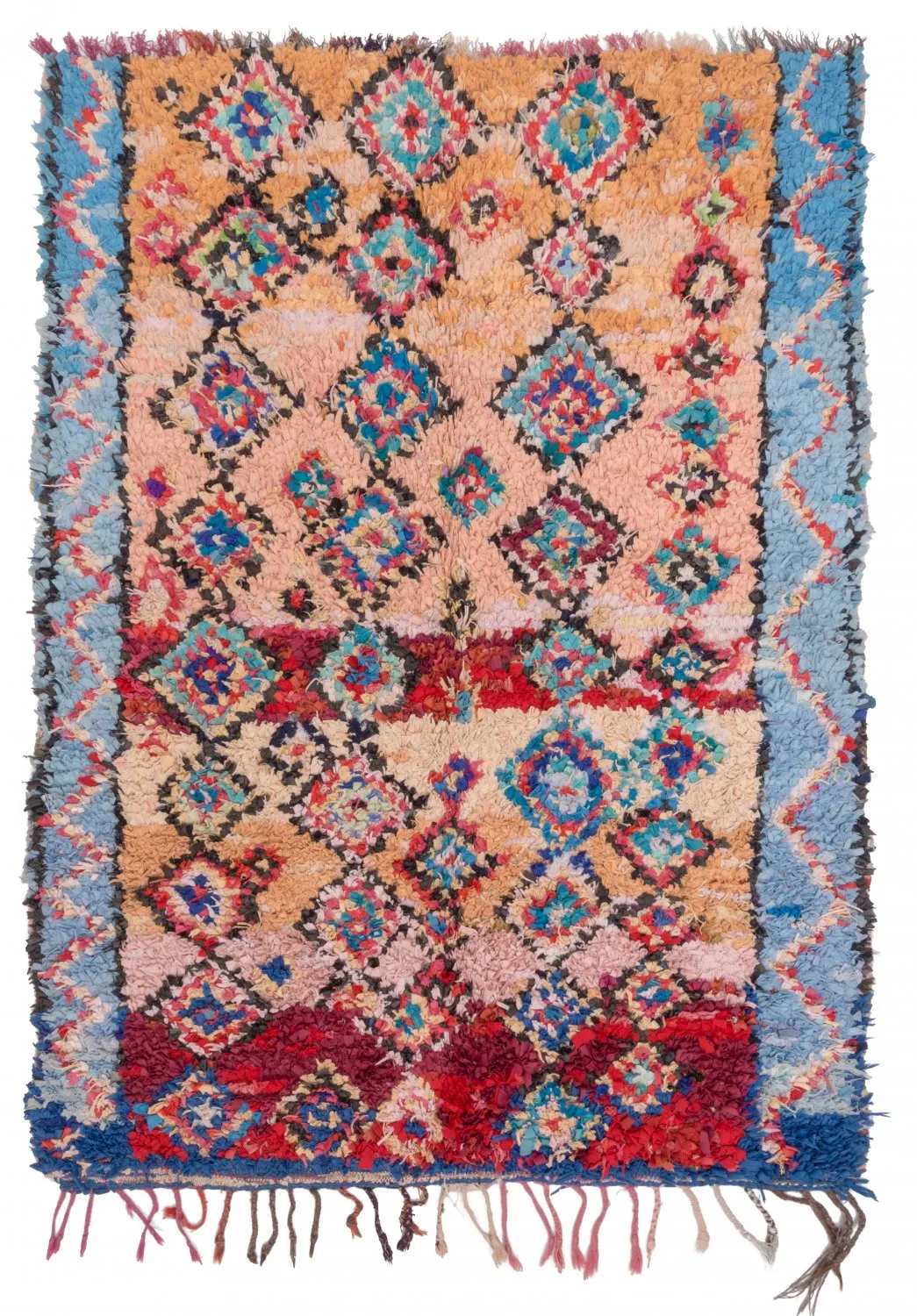 Berberyjskie Dywany Boucherouite Z Maroka 260 x 115 cm