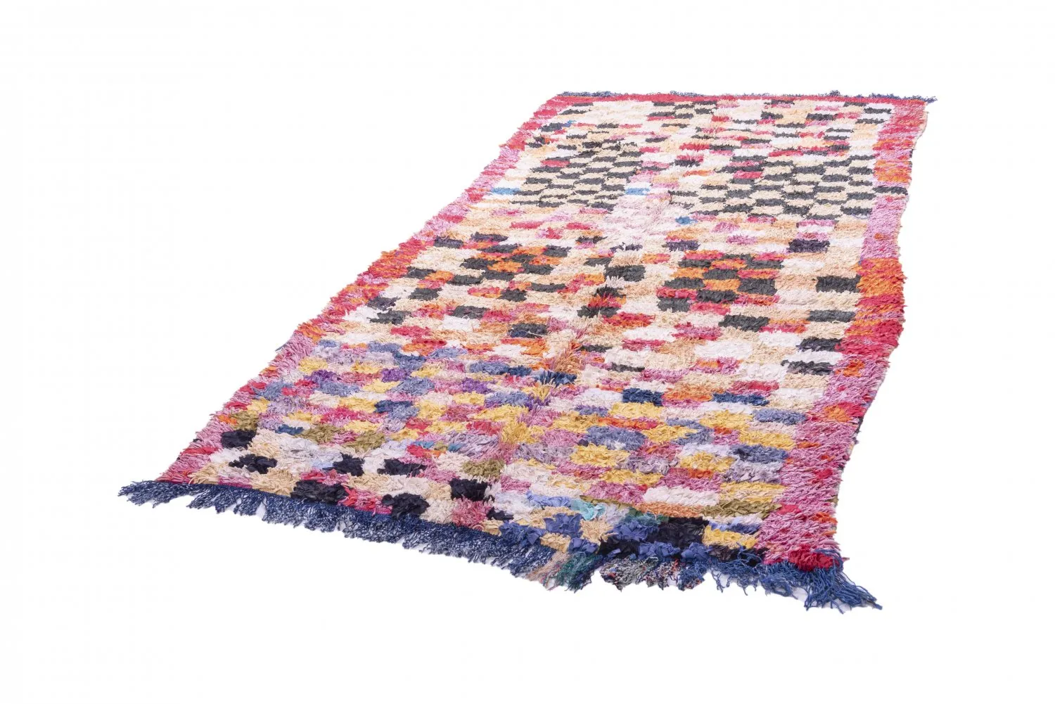 Berberyjskie Dywany Boucherouite Z Maroka 280 x 145 cm
