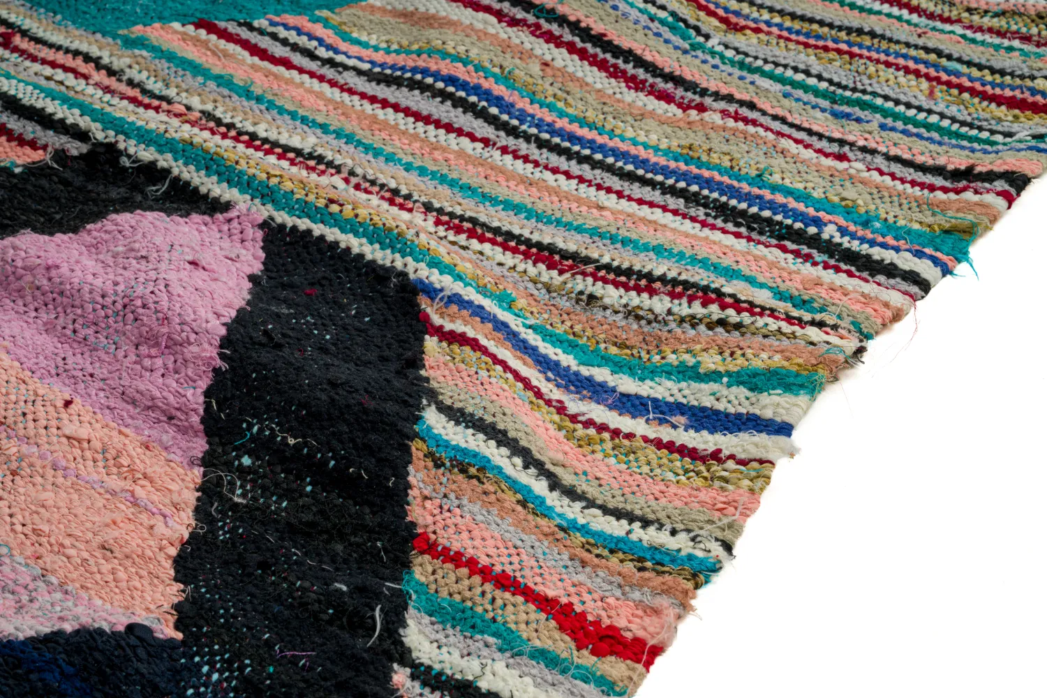 Berberyjskie Dywany Boucherouite Z Maroka 140 x 255 cm
