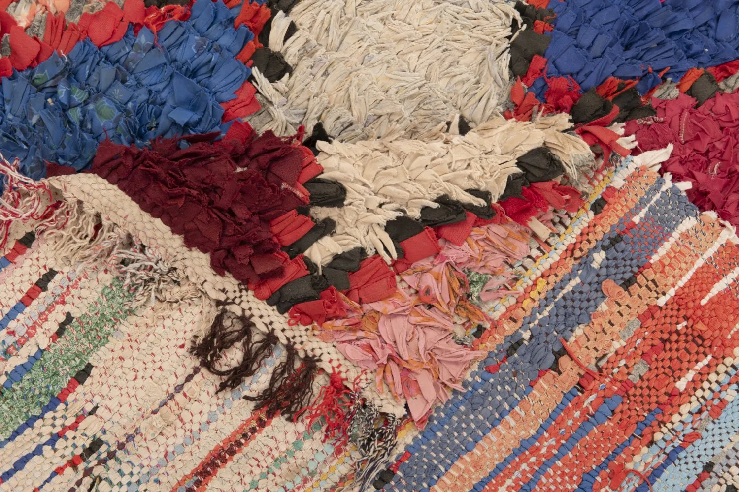Berberyjskie Dywany Boucherouite Z Maroka 210 x 95 cm