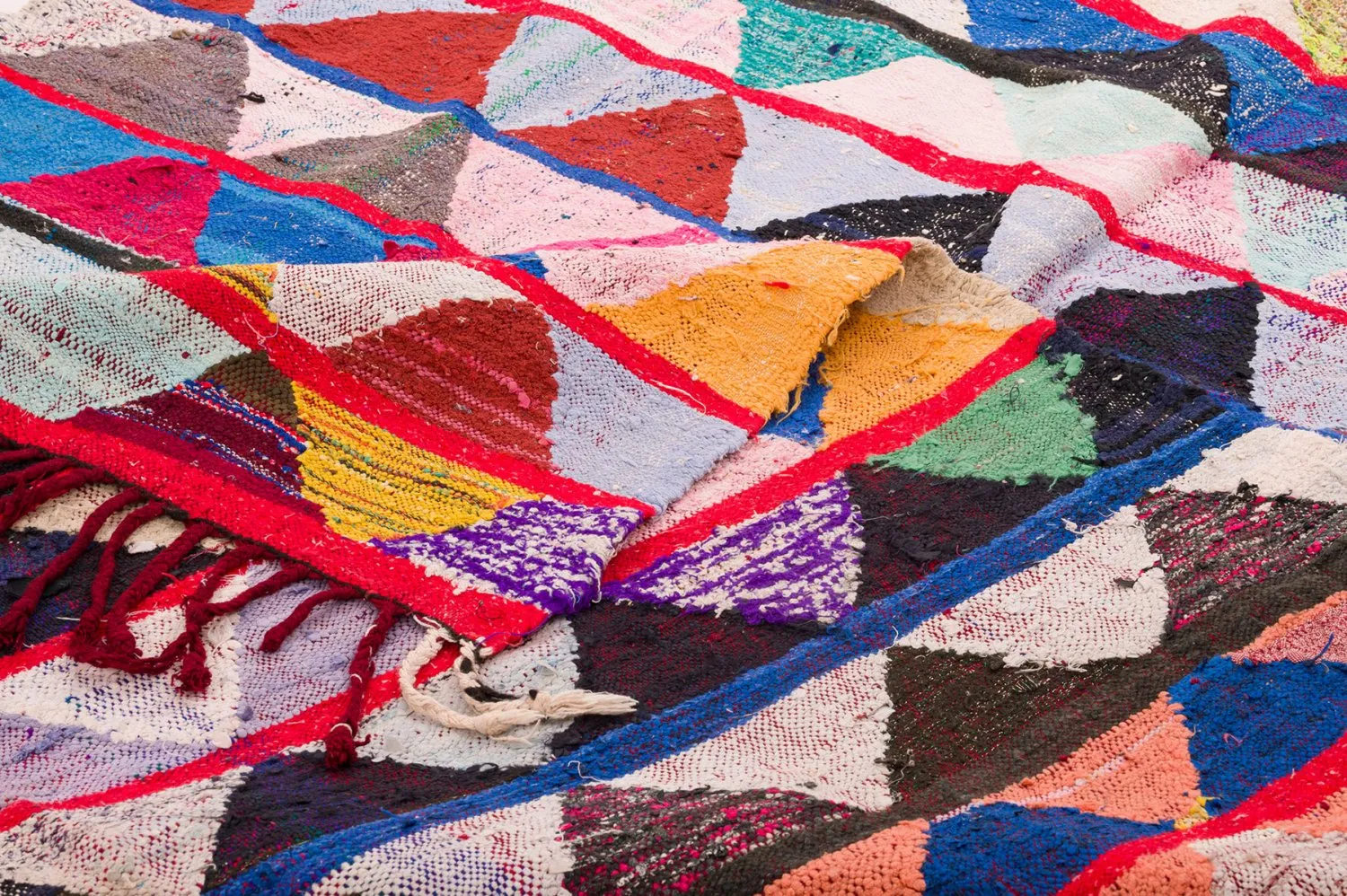 Berberyjskie Dywany Boucherouite Z Maroka 145 x 240 cm