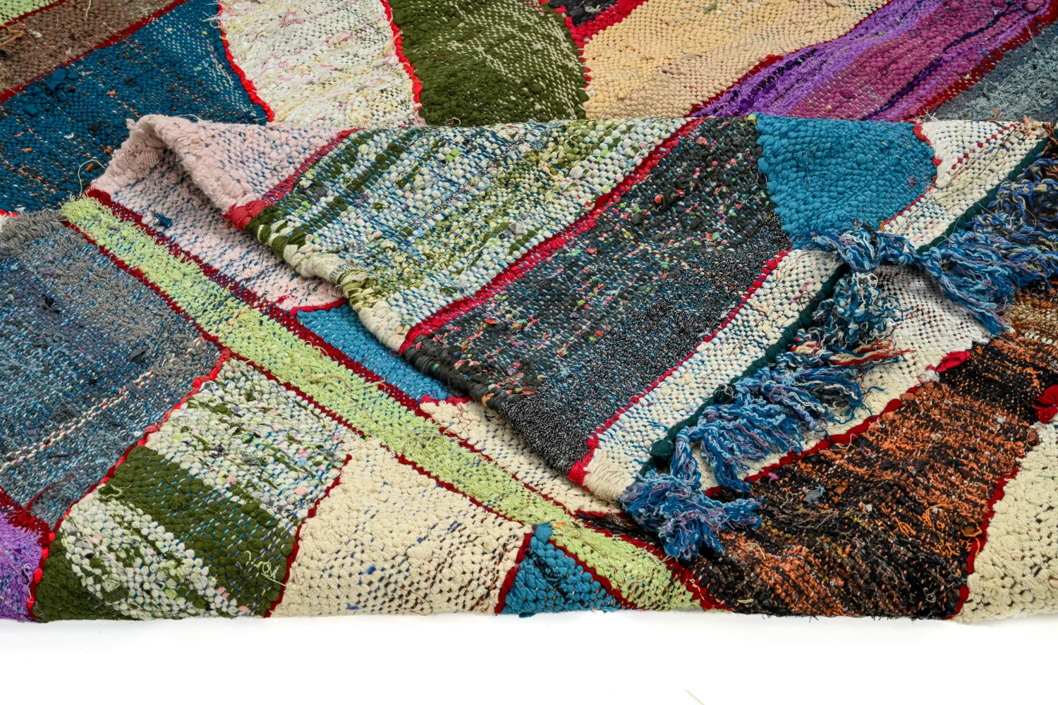 Berberyjskie Dywany Boucherouite Z Maroka 140 x 250 cm