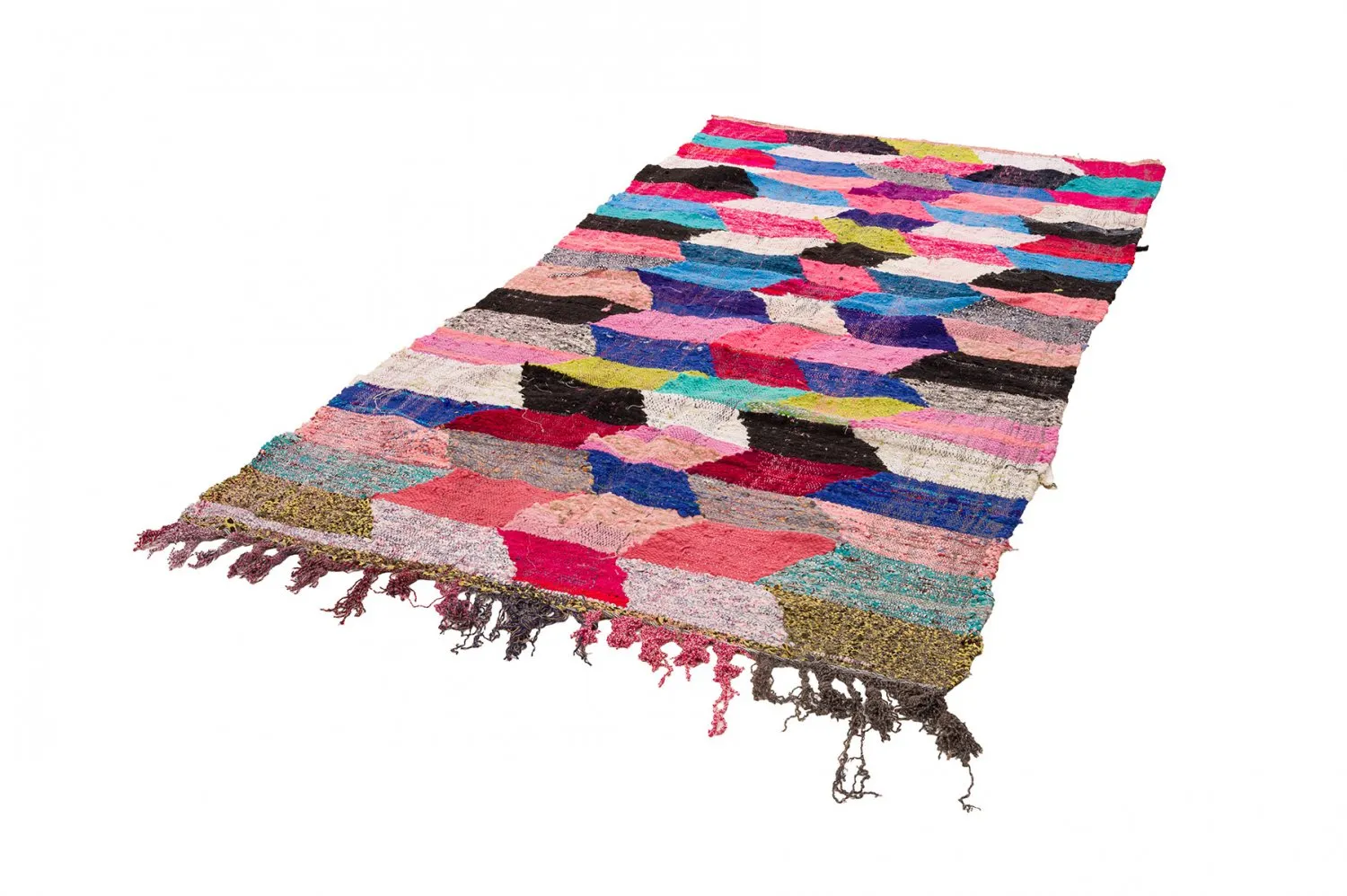 Berberyjskie Dywany Boucherouite Z Maroka 150 x 305 cm