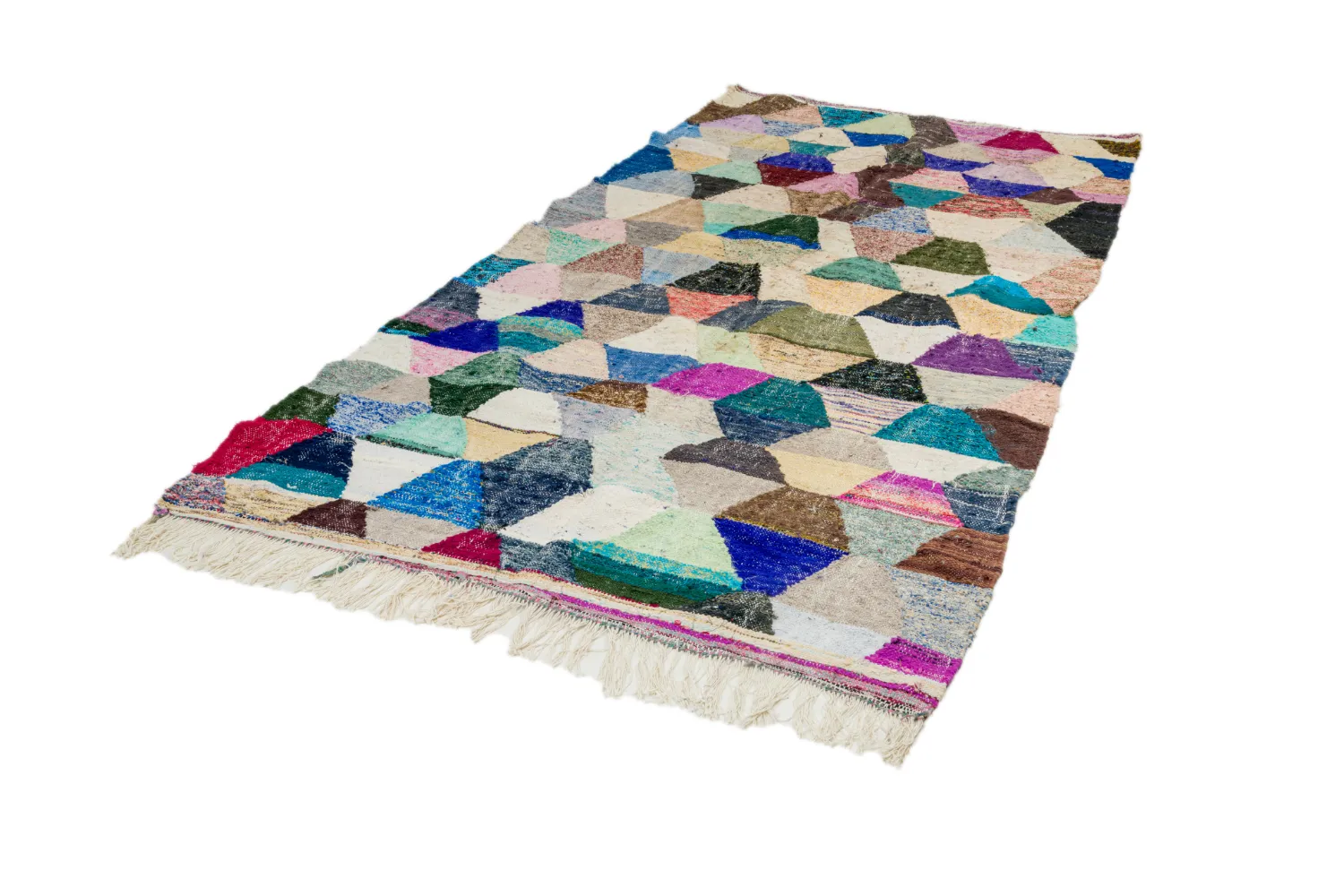 Berberyjskie Dywany Boucherouite Z Maroka 150 x 305 cm