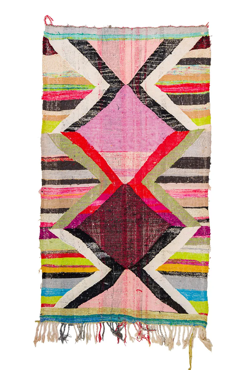 Berberyjskie Dywany Boucherouite Z Maroka 135 x 245 cm