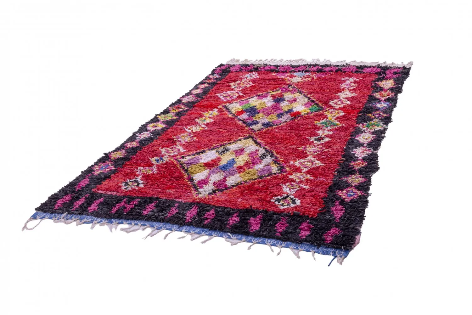 Berberyjskie Dywany Boucherouite Z Maroka 255 x 165 cm