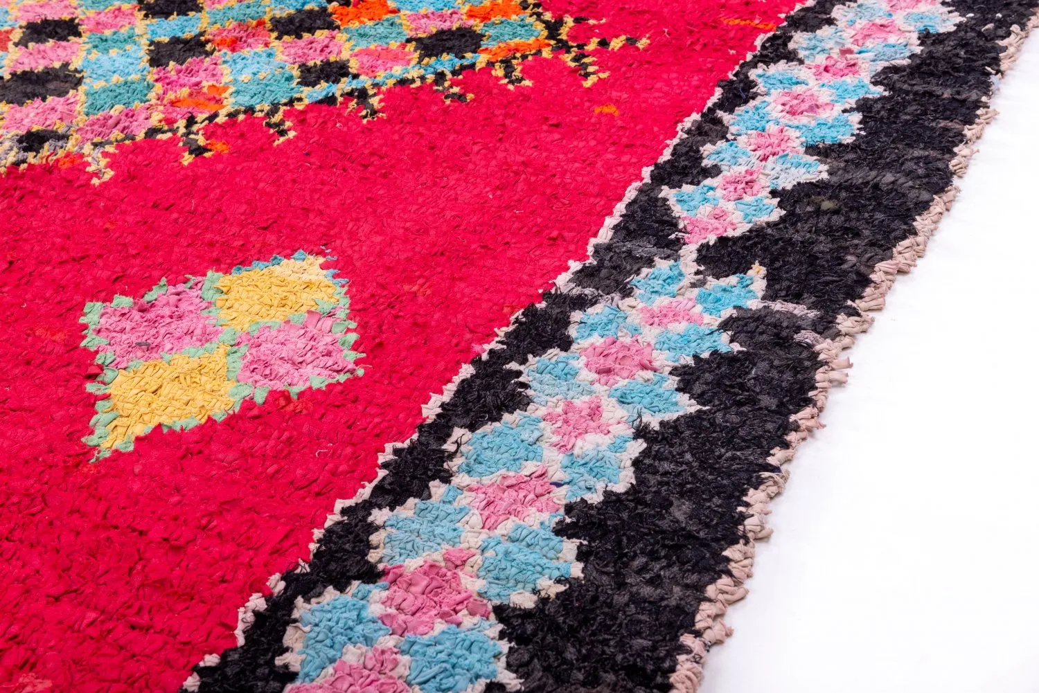 Berberyjskie Dywany Boucherouite Z Maroka 325 x 145 cm