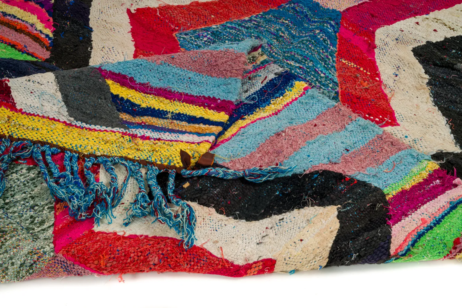 Berberyjskie Dywany Boucherouite Z Maroka 125 x 265 cm