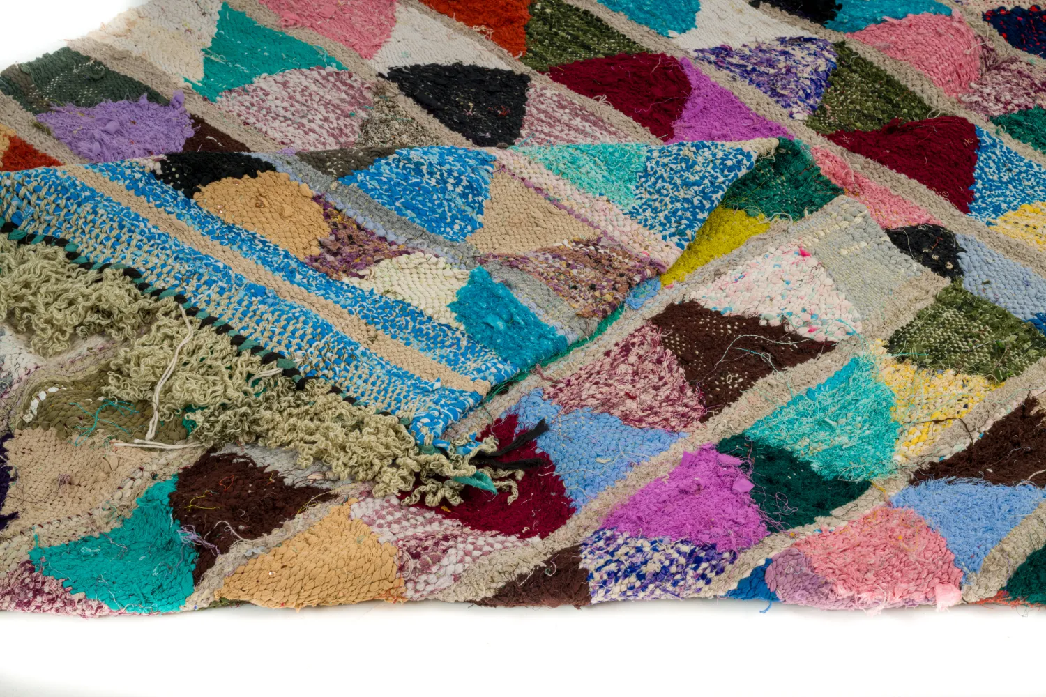 Berberyjskie Dywany Boucherouite Z Maroka 125 x 255 cm