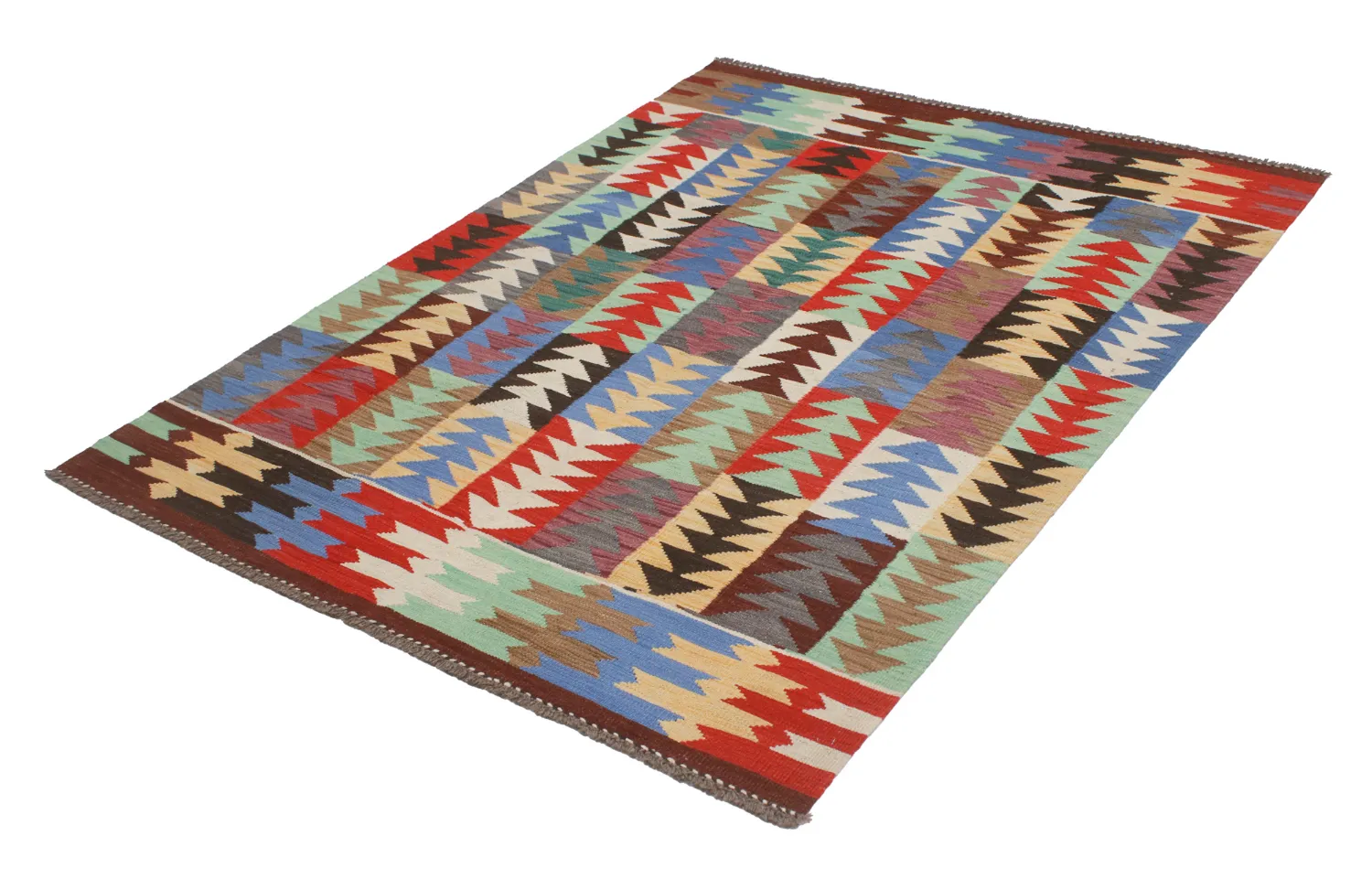 Dywan Orientalny - Hazara Kelim Hand Woven - 154 x 201 cm