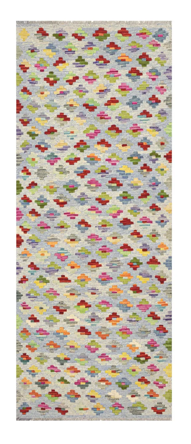 Dywan Orientalny - Vegi Kelim Hand Woven - 77 x 197 cm