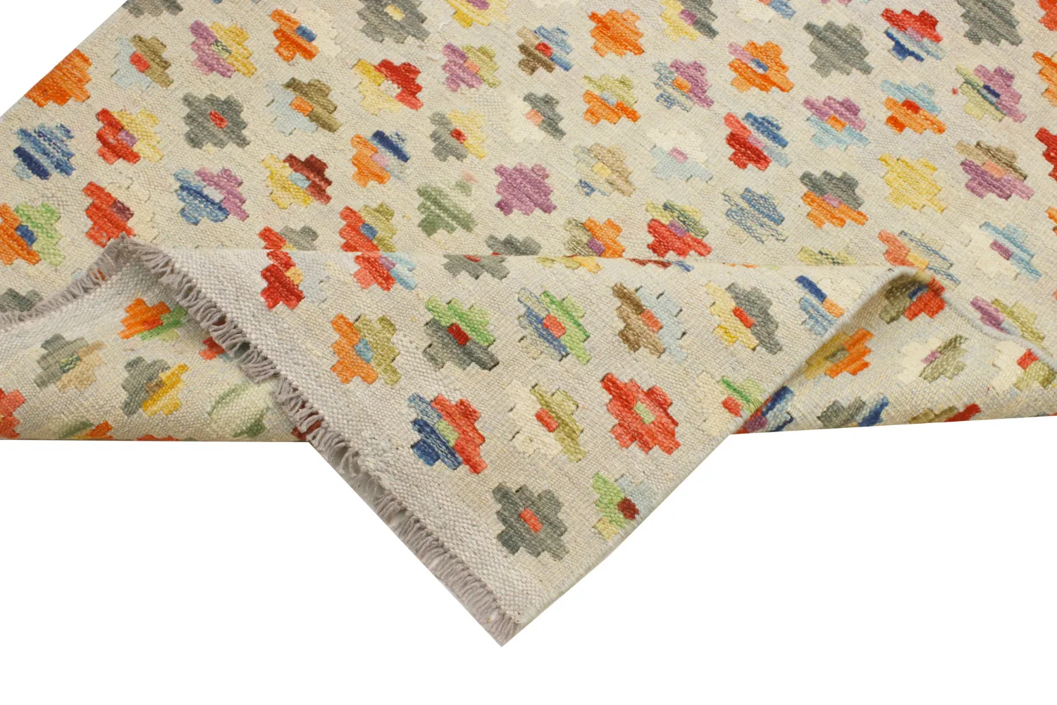 Dywan Orientalny - Vegi Kelim Hand Woven - 77 x 197 cm