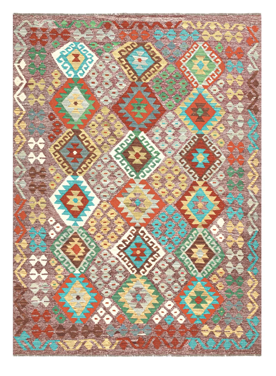 Dywan Orientalny - Vegi Kelim Hand Woven - 174 x 241 cm
