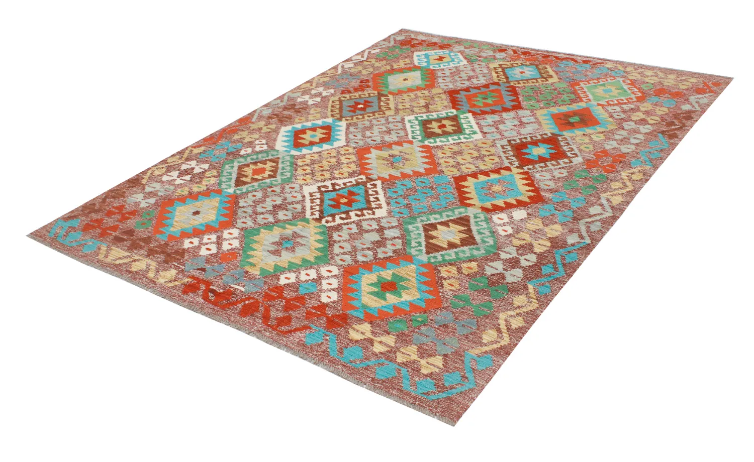 Dywan Orientalny - Vegi Kelim Hand Woven - 174 x 241 cm