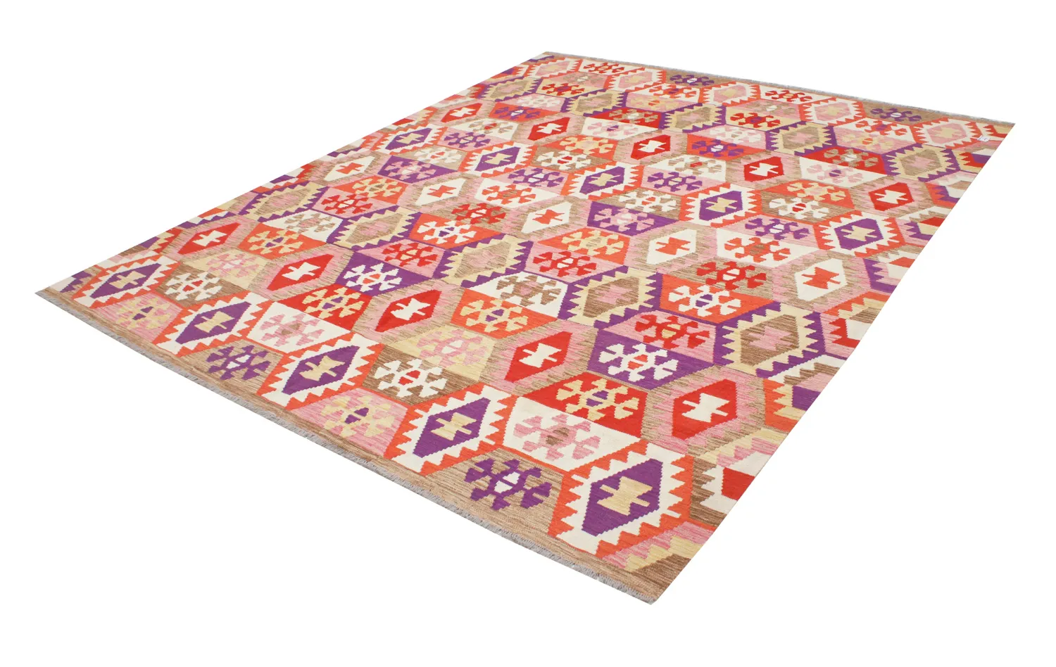 Dywan Orientalny - Vegi Kelim Hand Woven - 251 x 300 cm