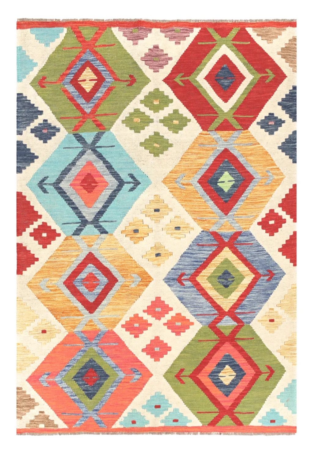 Dywan Orientalny - Vegi Kelim Hand Woven - 114 x 172 cm