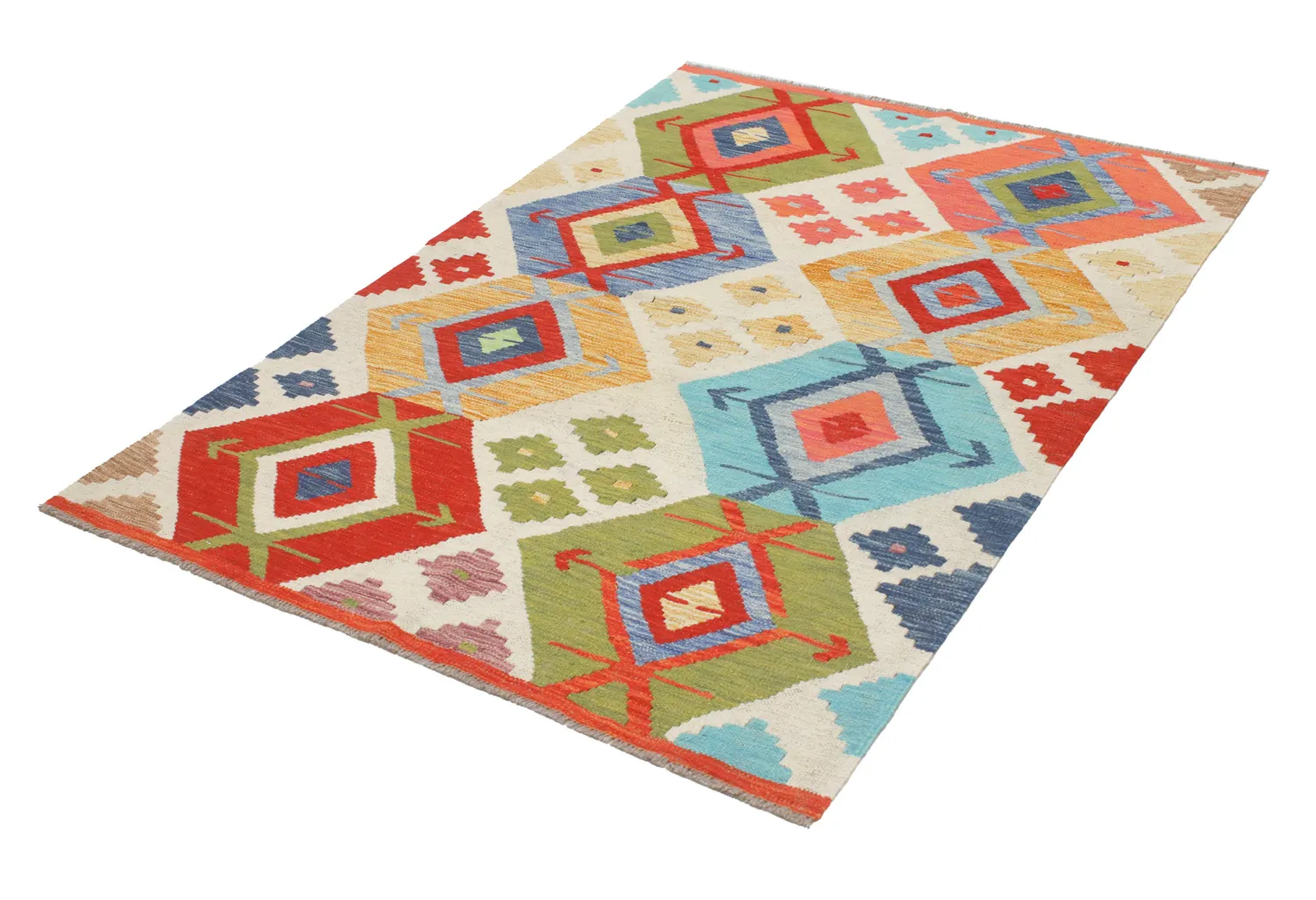 Dywan Orientalny - Vegi Kelim Hand Woven - 114 x 172 cm