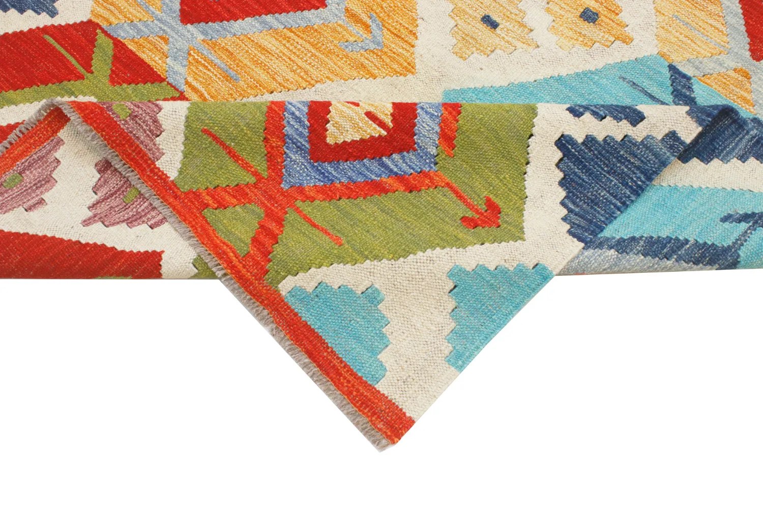 Dywan Orientalny - Vegi Kelim Hand Woven - 114 x 172 cm