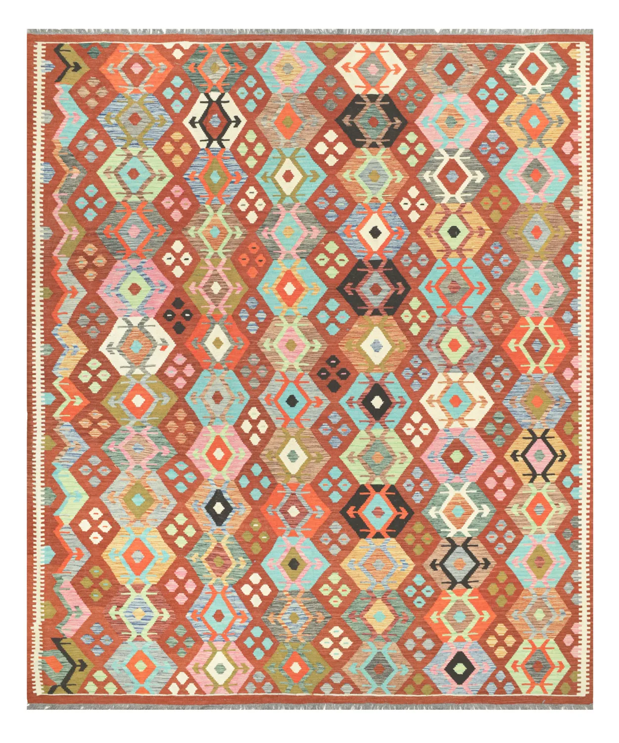 Dywan Orientalny - Vegi Kelim Hand Woven - 253 x 295 cm