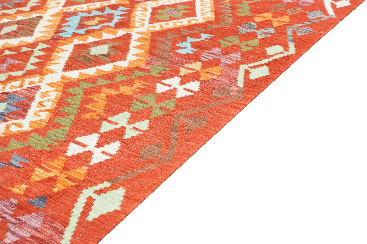 Dywan Orientalny - Vegi Kelim Hand Woven - 130 x 176 cm