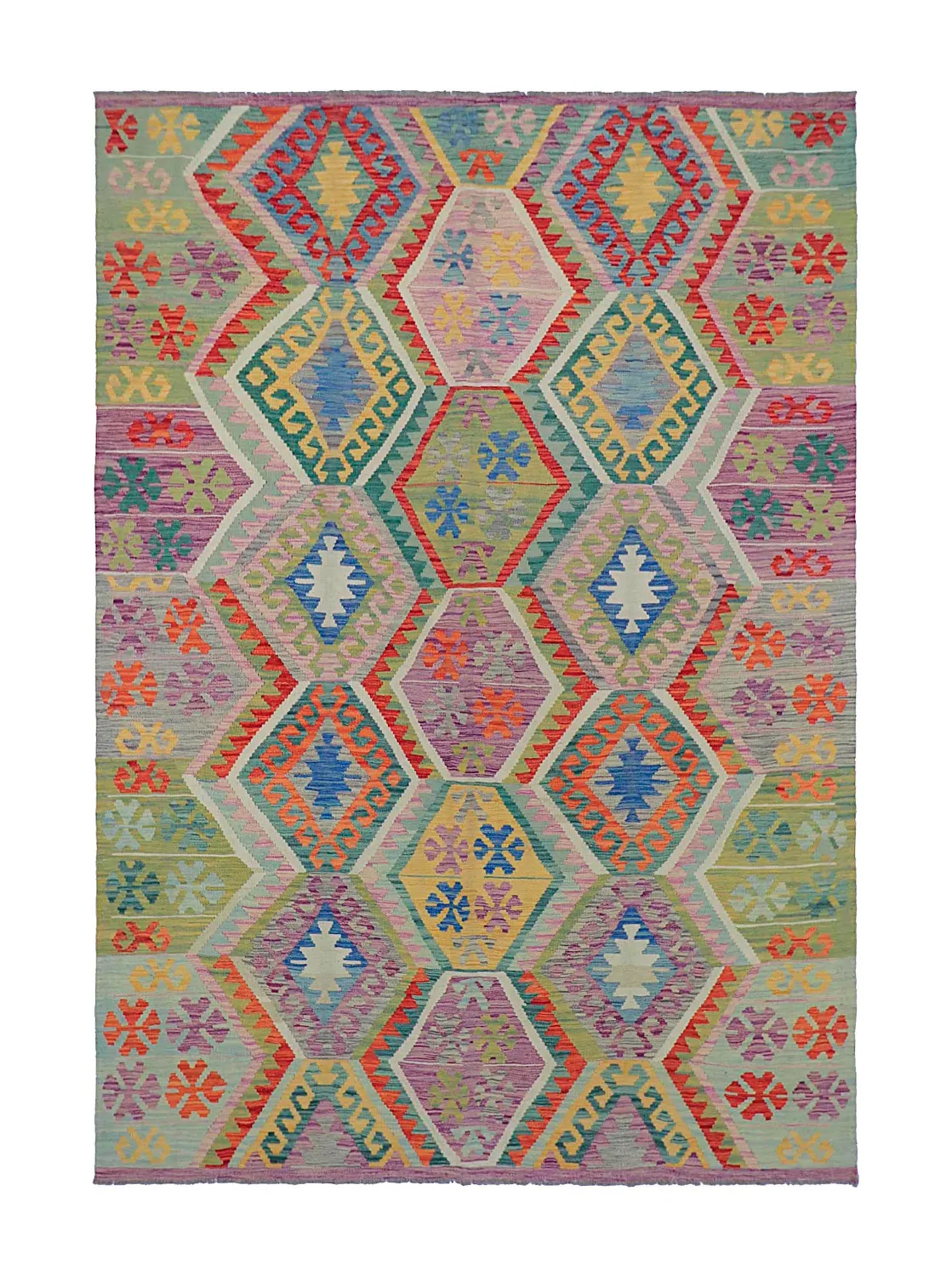 Dywan Orientalny - Vegi Kelim Hand Woven - 200 x 293 cm