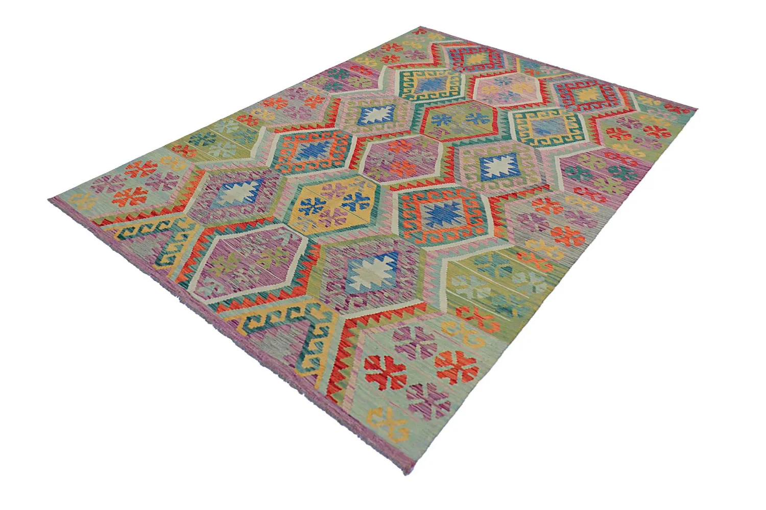 Dywan Orientalny - Vegi Kelim Hand Woven - 200 x 293 cm