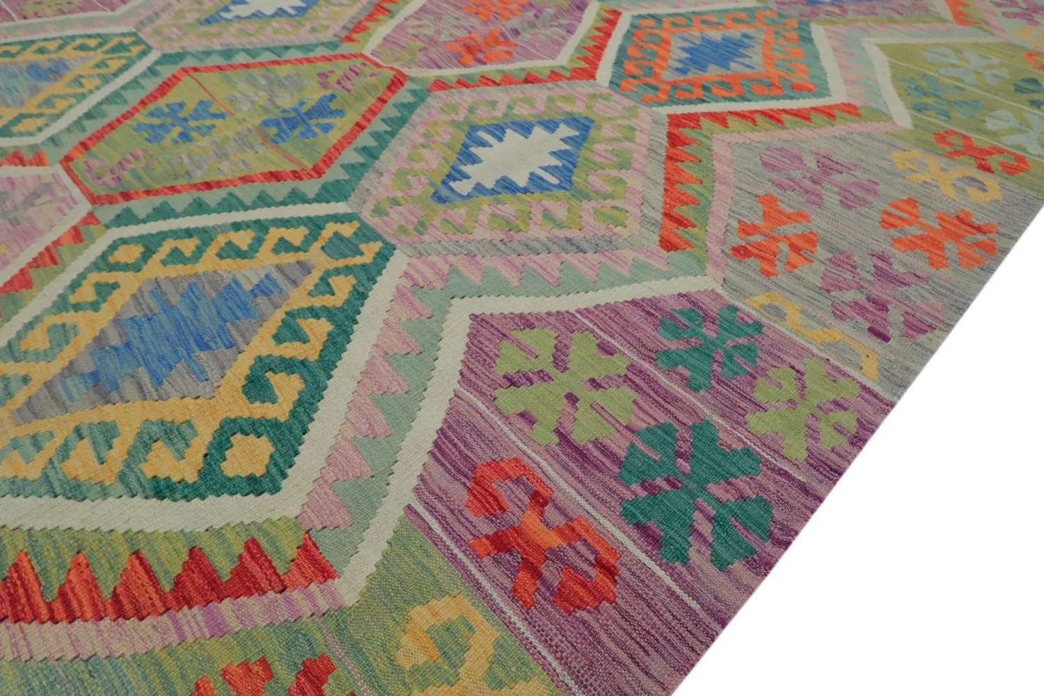 Dywan Orientalny - Vegi Kelim Hand Woven - 200 x 293 cm