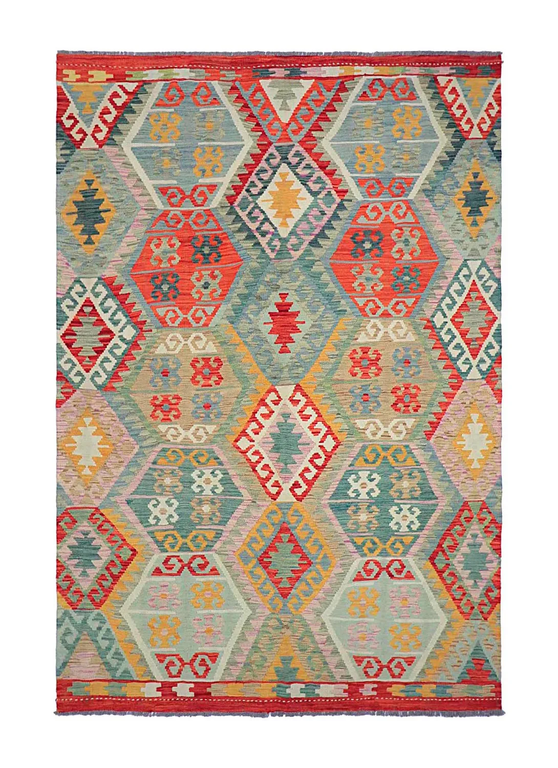 Dywan Orientalny - Vegi Kelim Hand Woven - 171 x 253 cm