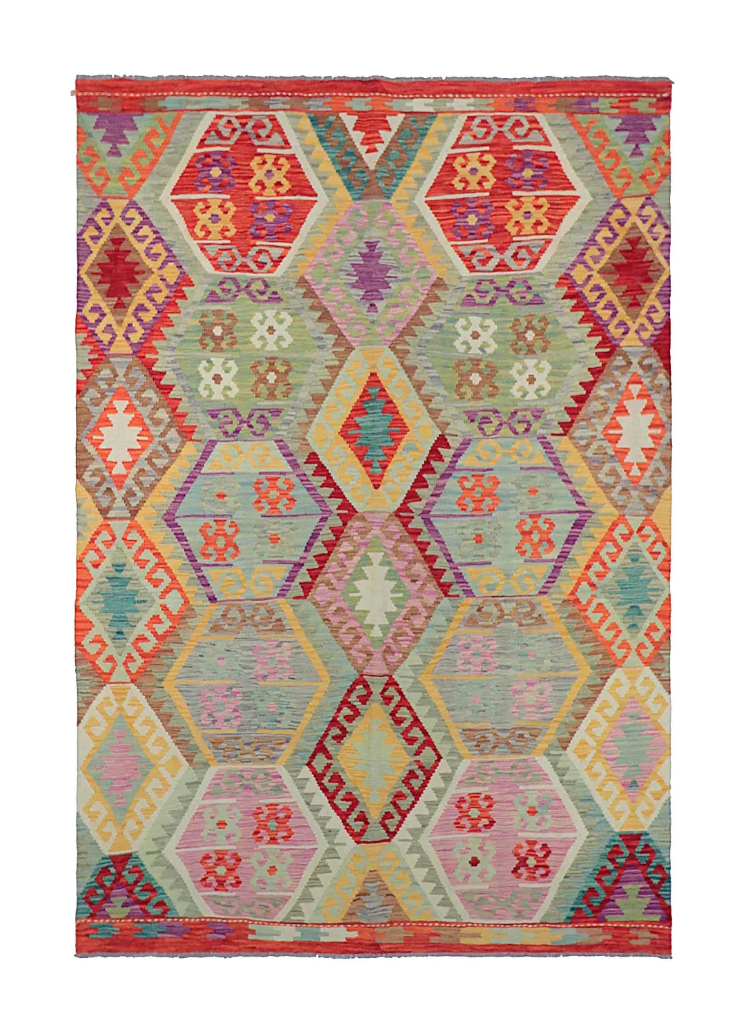 Dywan Orientalny - Vegi Kelim Hand Woven - 172 x 256 cm