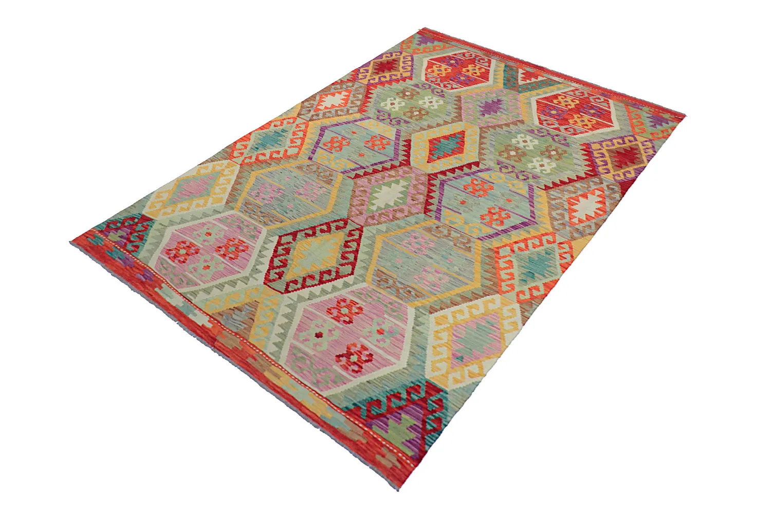 Dywan Orientalny - Vegi Kelim Hand Woven - 172 x 256 cm