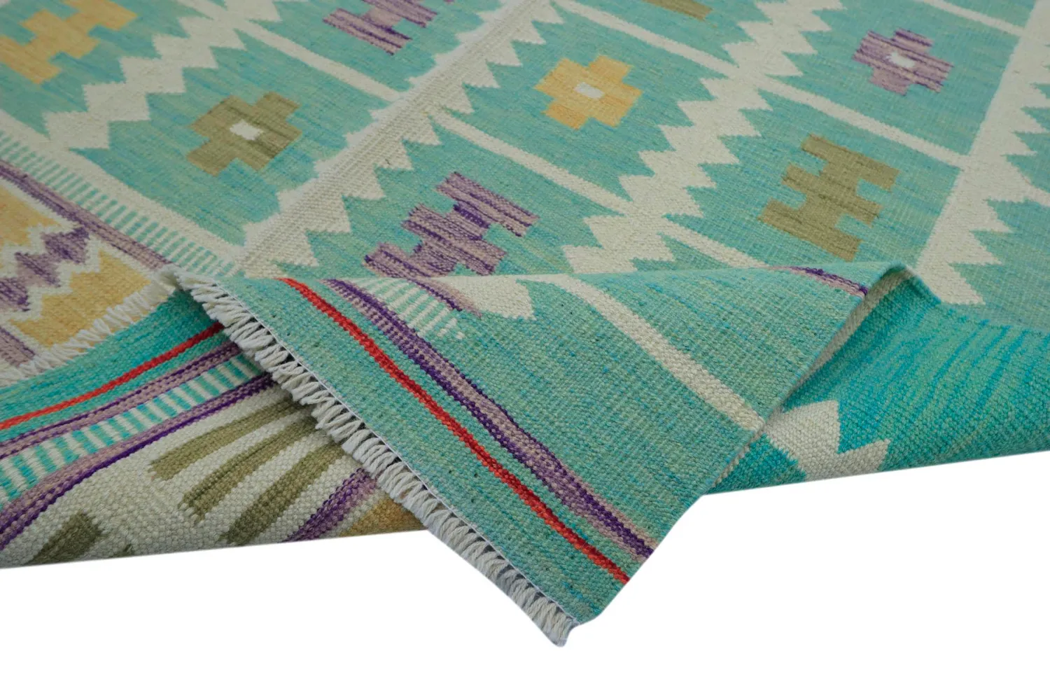 Dywan Orientalny - Vegi Kelim Hand Woven - 124 x 179 cm