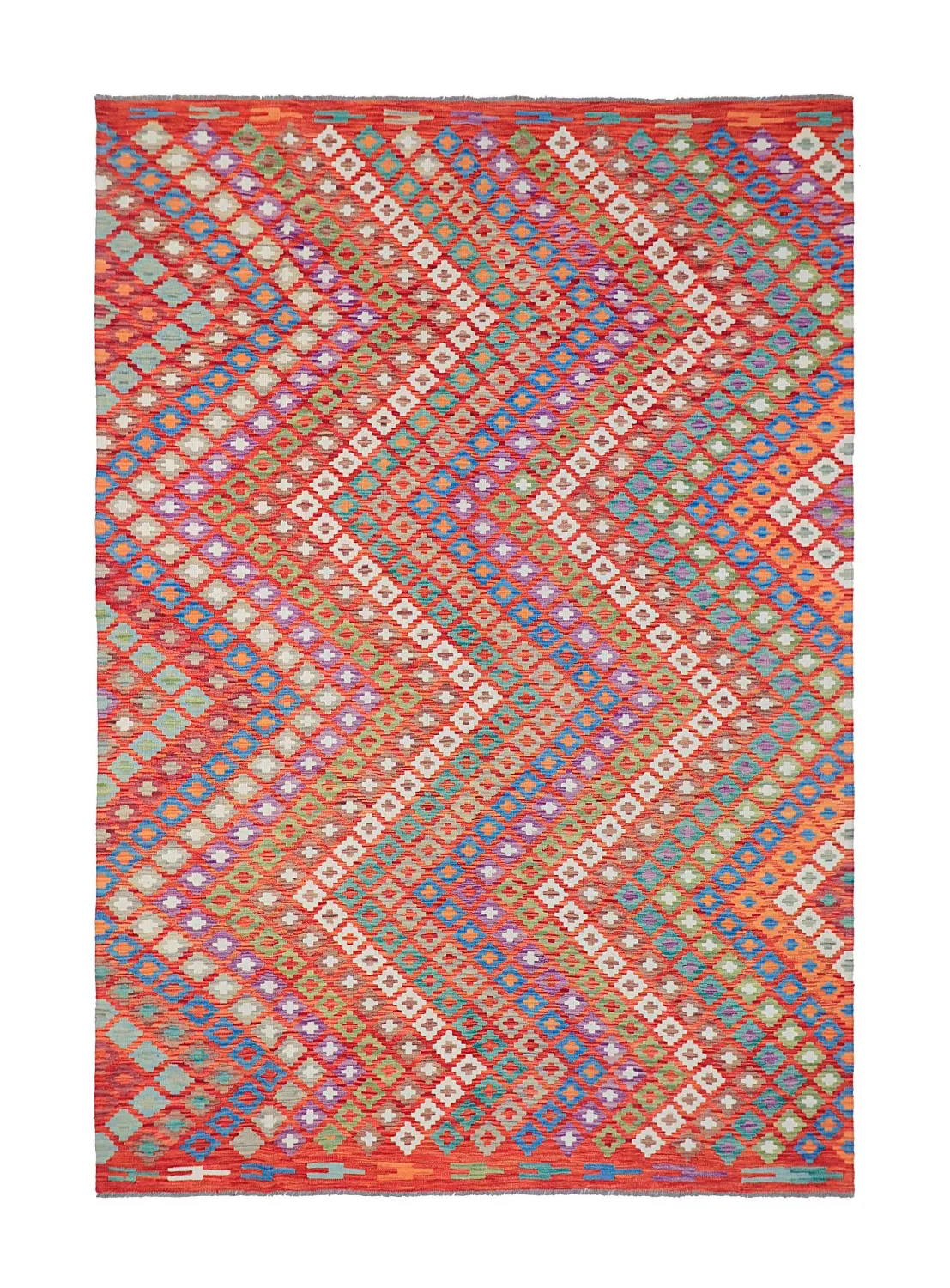 Dywan Orientalny - Vegi Kelim Hand Woven - 207 x 301 cm
