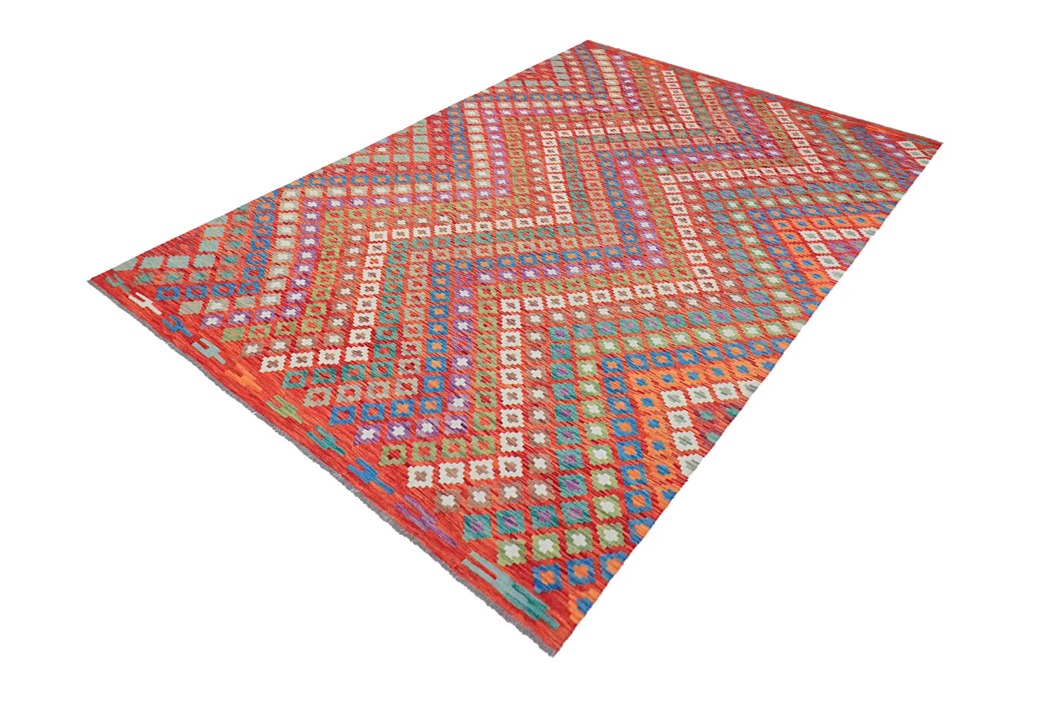 Dywan Orientalny - Vegi Kelim Hand Woven - 207 x 301 cm