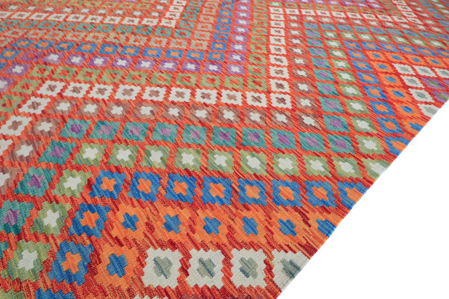 Dywan Orientalny - Vegi Kelim Hand Woven - 207 x 301 cm
