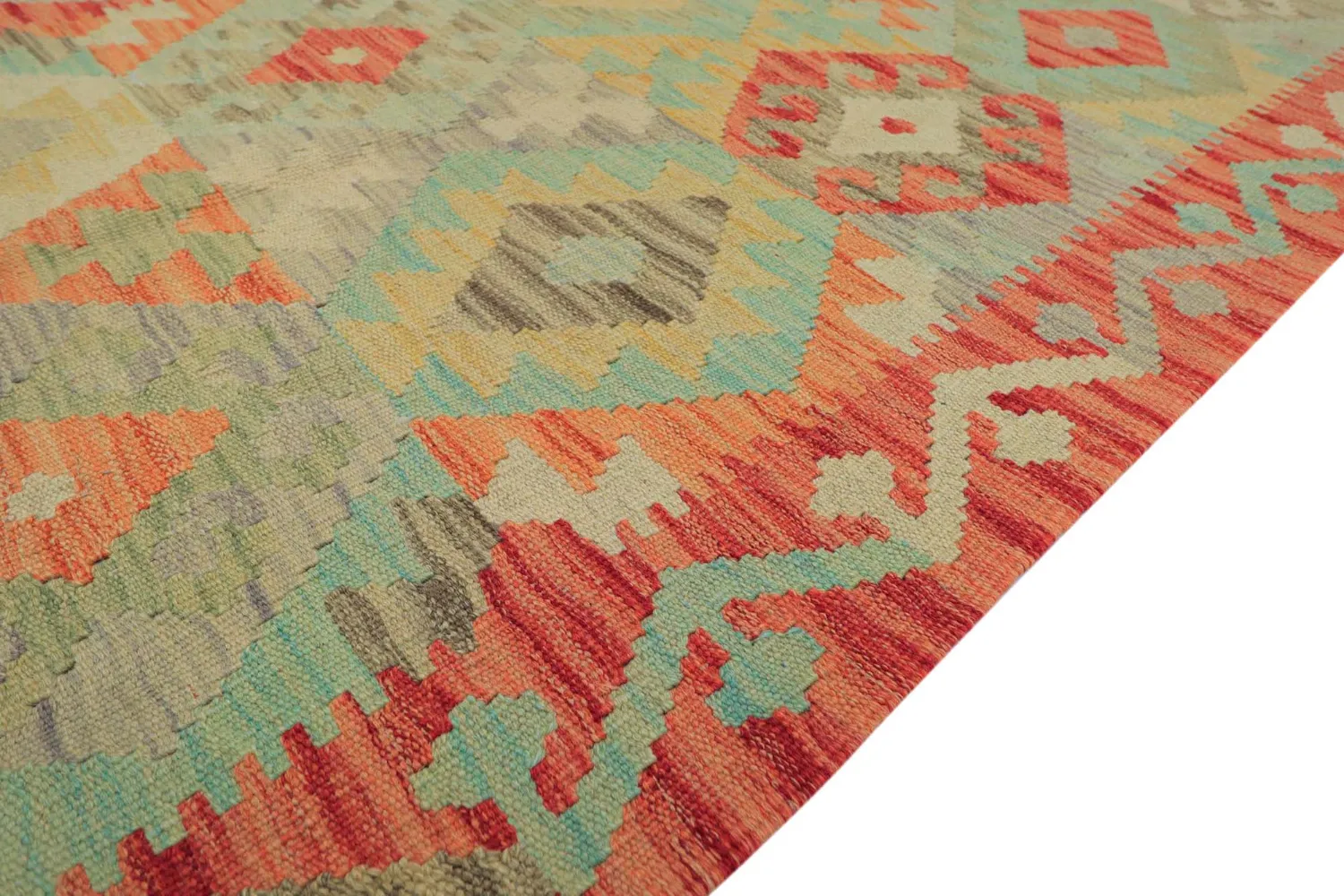 Dywan Orientalny - Vegi Kelim Hand Woven - 88 x 199 cm